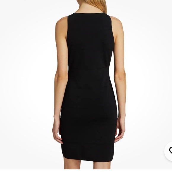 Theory Sleeveless Ribbed Crewneck Bodycon Mini Dress Size M - Picture 7 of 11